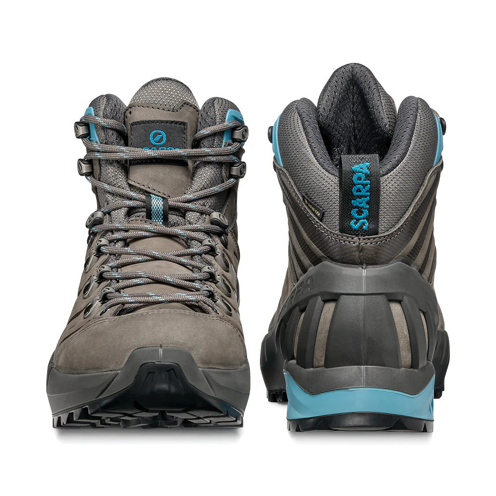 Scarpa Womens Cyclone Gore-Tex Vibram Sole Boots Hiking Trekking Shoes - Grey/Arctic - EU 41
