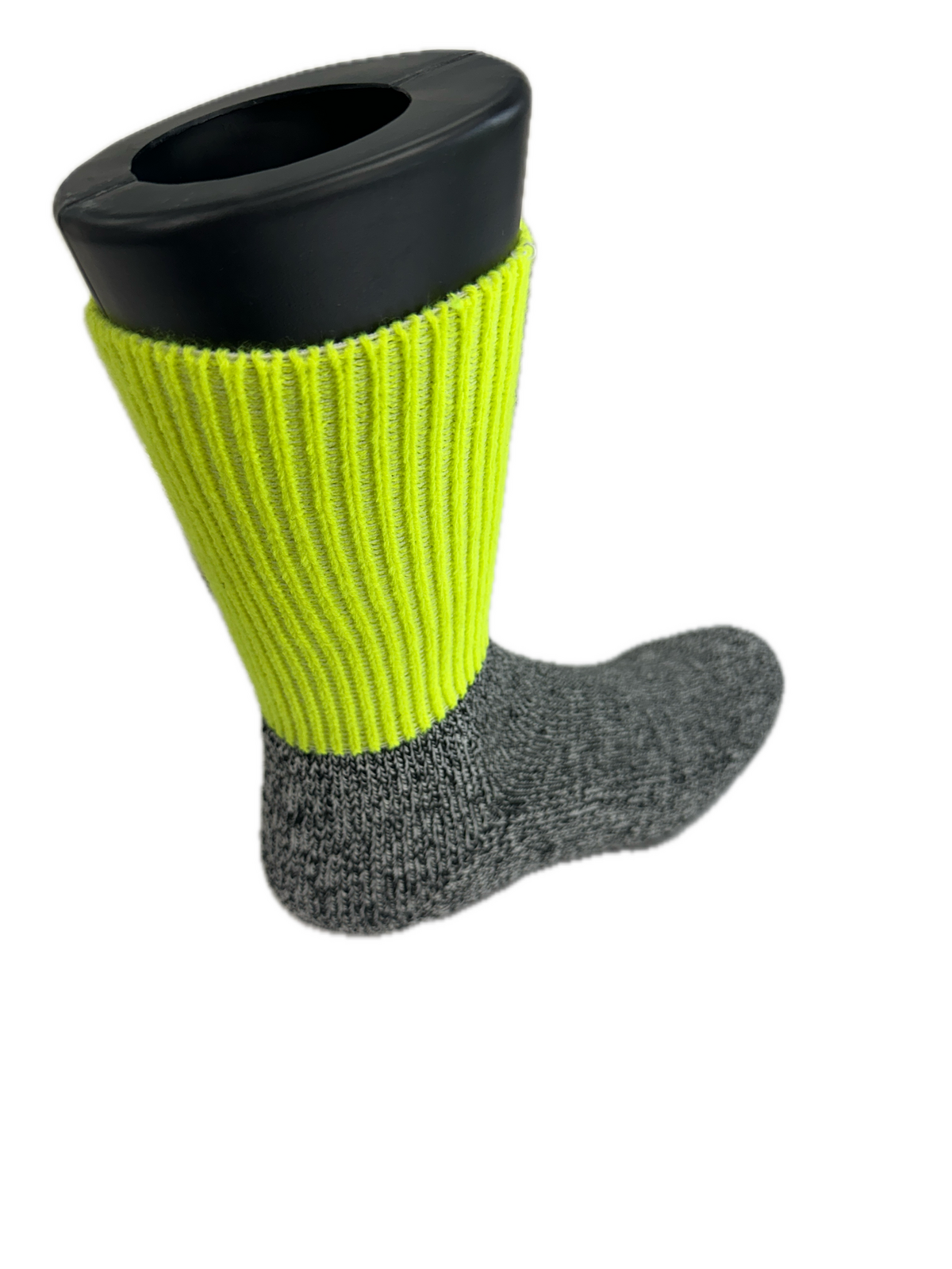 1 Pair Woolen Thermal HI VIS SOCKS Workwear Work Safety High Visibility - Yellow - 6-11