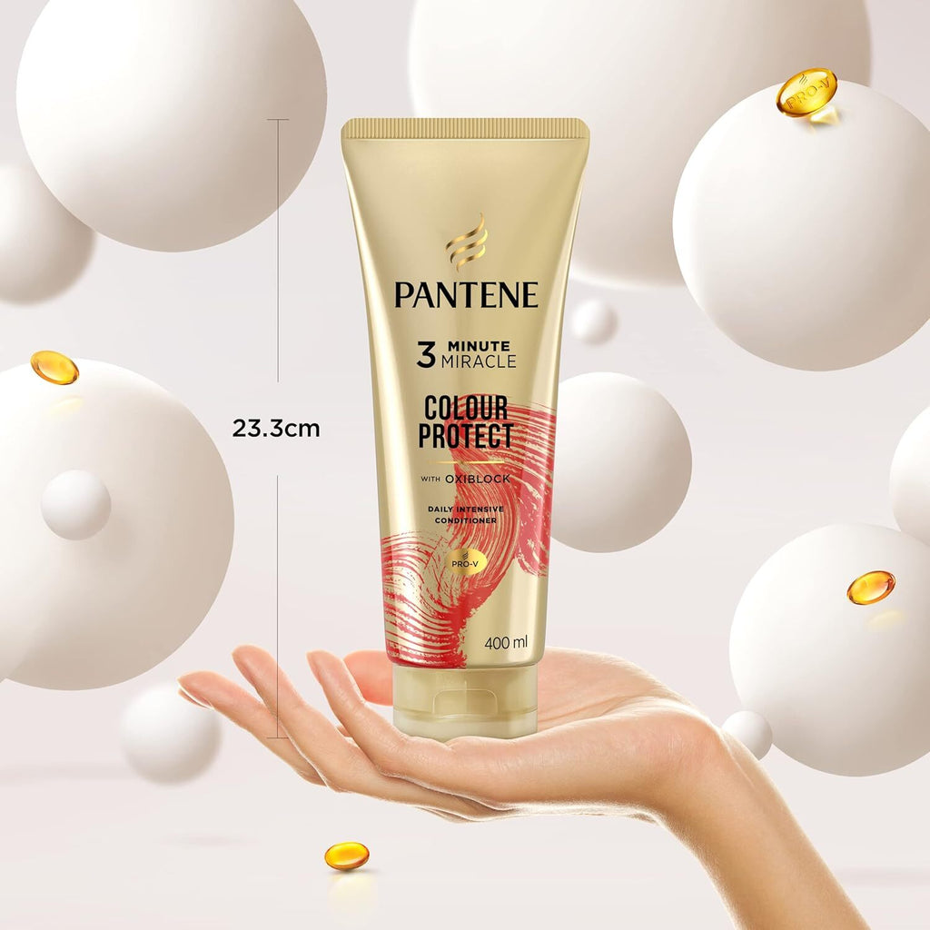 6x Pantene 400ml 3 Minute Miracle Colour w Oxiblock Intensive Conditioner