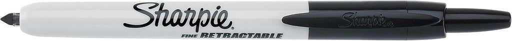 6x Sharpie Fine Point Retractable Permanent Markers - Black