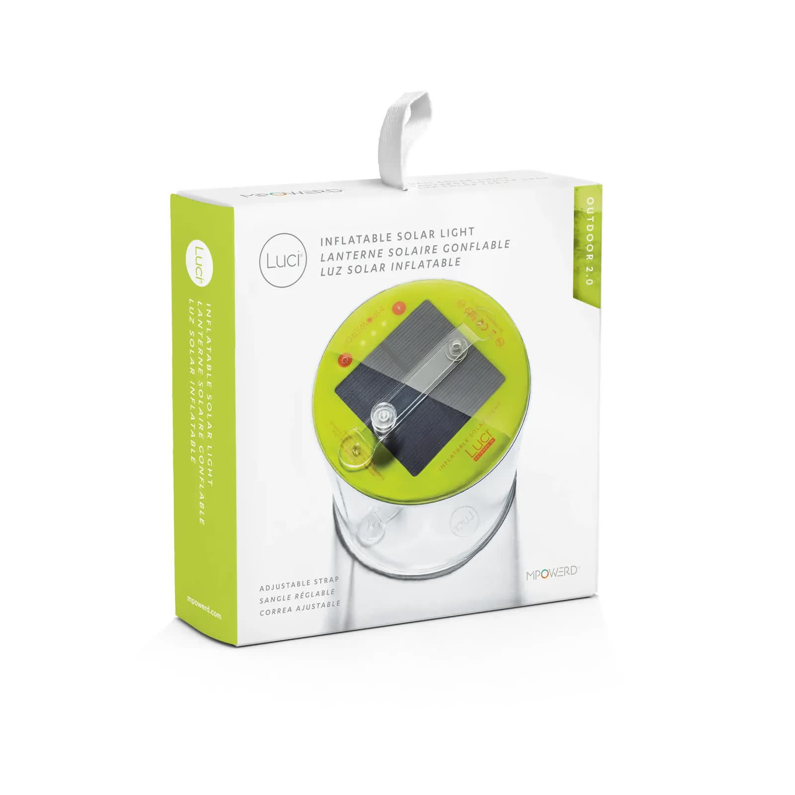 MPOWERD Luci Outdoor 2.0 Solar Light Lantern Camping Hiking