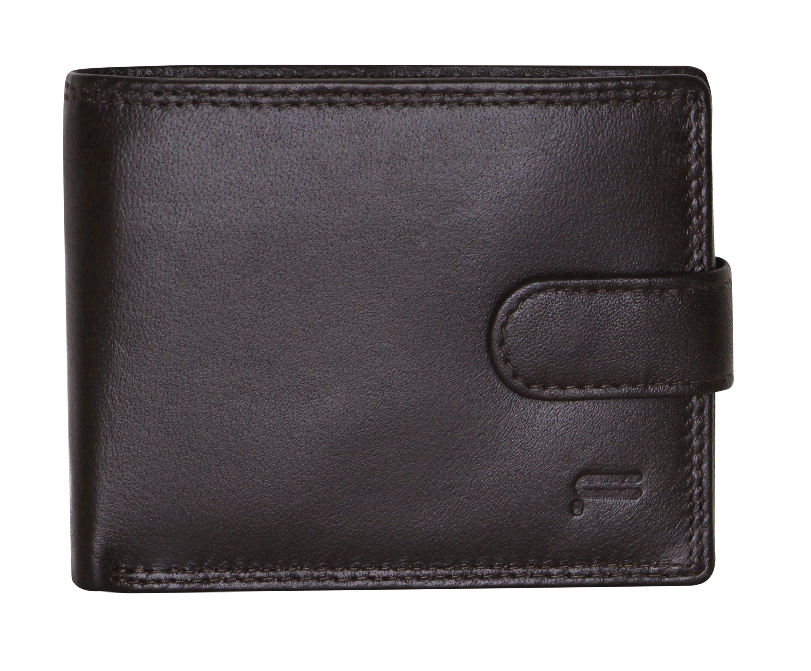 Futura Mens RFID Leather Fold Over Wallet - Brown