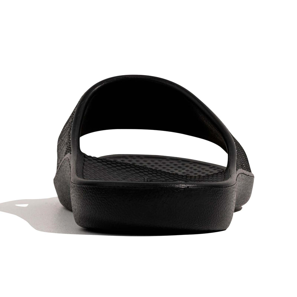 Archline Rebound Orthotic Slides Flip Flop Thongs Slip On Arch Support - Black - Euro 38