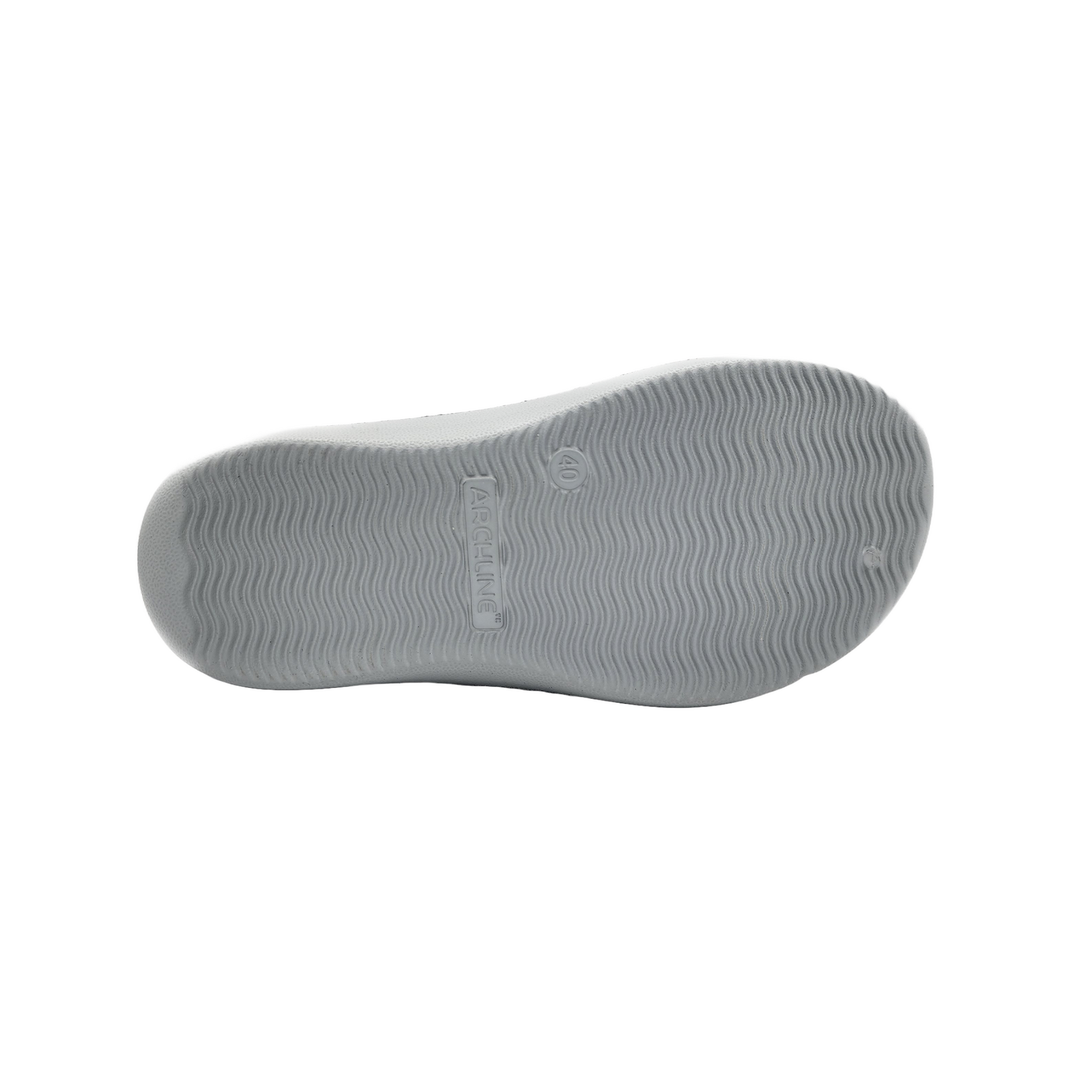 Archline Rebound Orthotic Slides Flip Flop Thongs Slip On Arch Support - Stone Grey - Euro 38