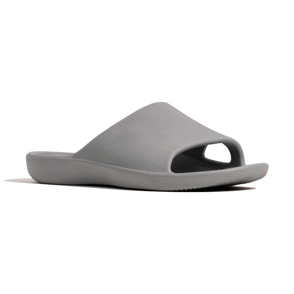 Archline Rebound Orthotic Slides Flip Flop Thongs Slip On Arch Support - Stone Grey - Euro 41