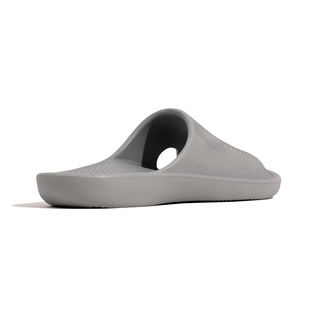 Archline Rebound Orthotic Slides Flip Flop Thongs Slip On Arch Support - Stone Grey - Euro 41