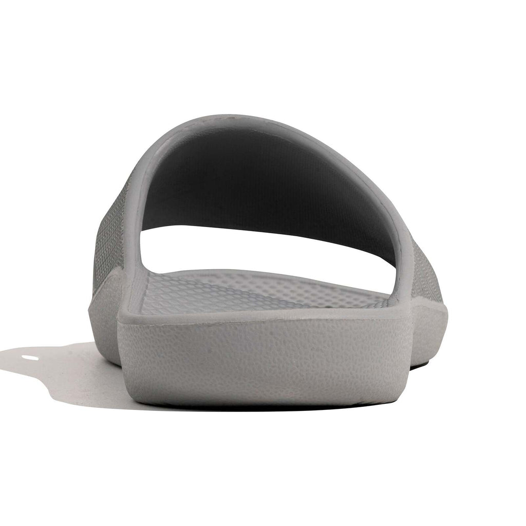 Archline Rebound Orthotic Slides Flip Flop Thongs Slip On Arch Support - Stone Grey - Euro 45