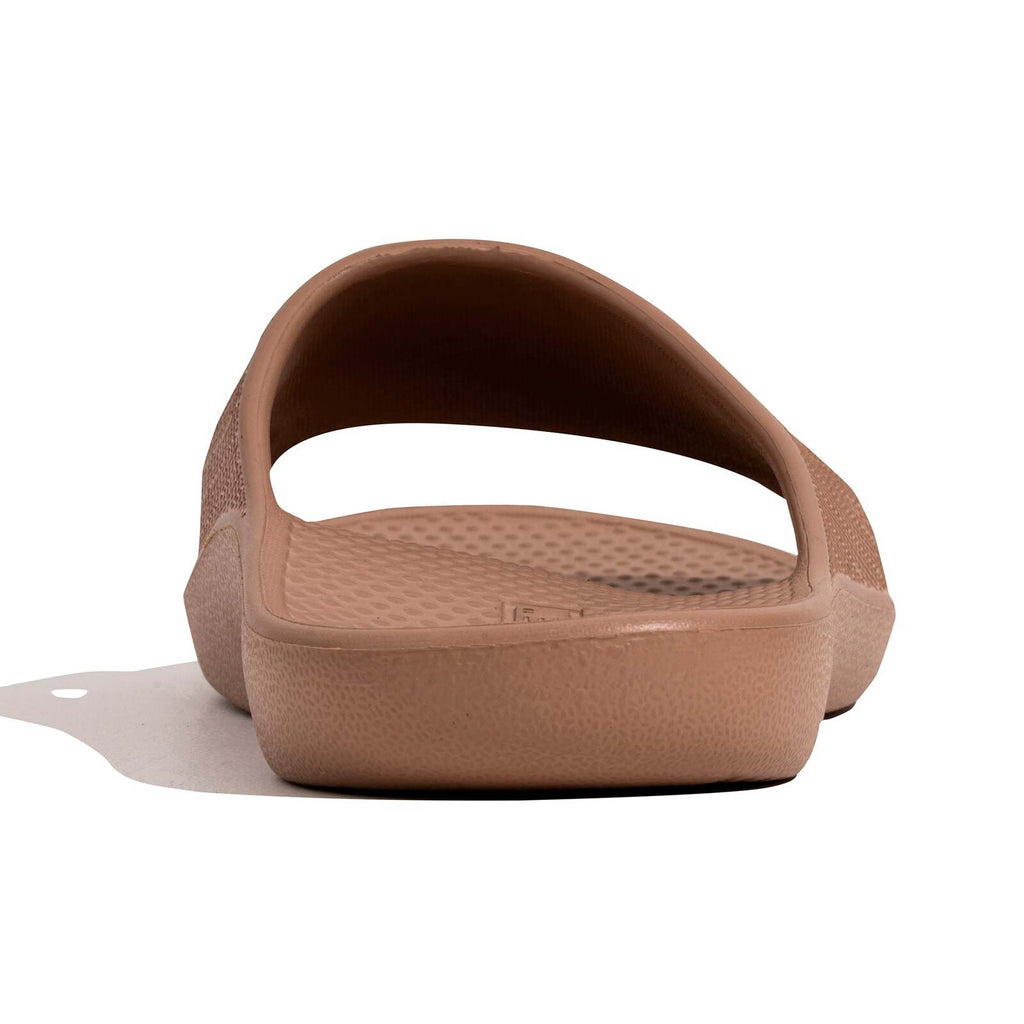 Archline Rebound Orthotic Slides Flip Flop Thongs Slip On Arch Support - Putty - Euro 39