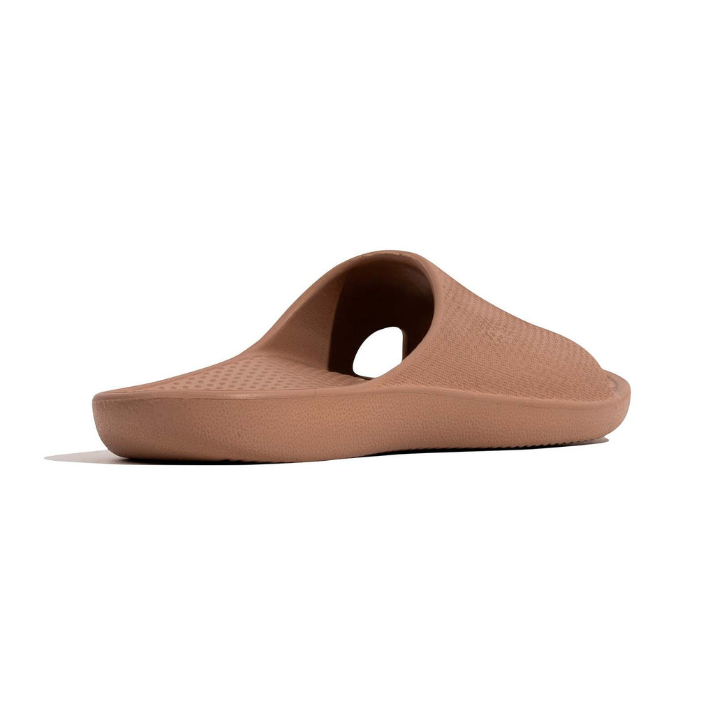 Archline Rebound Orthotic Slides Flip Flop Thongs Slip On Arch Support - Putty - Euro 40