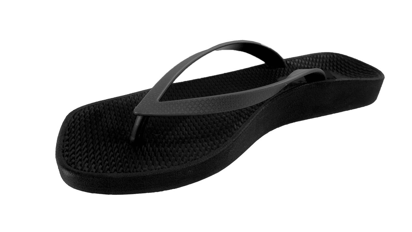 ARCHLINE Breeze Arch Support Orthotic Thongs Flip Flops Arch Support - Black - 35 EUR (Womens 4US)