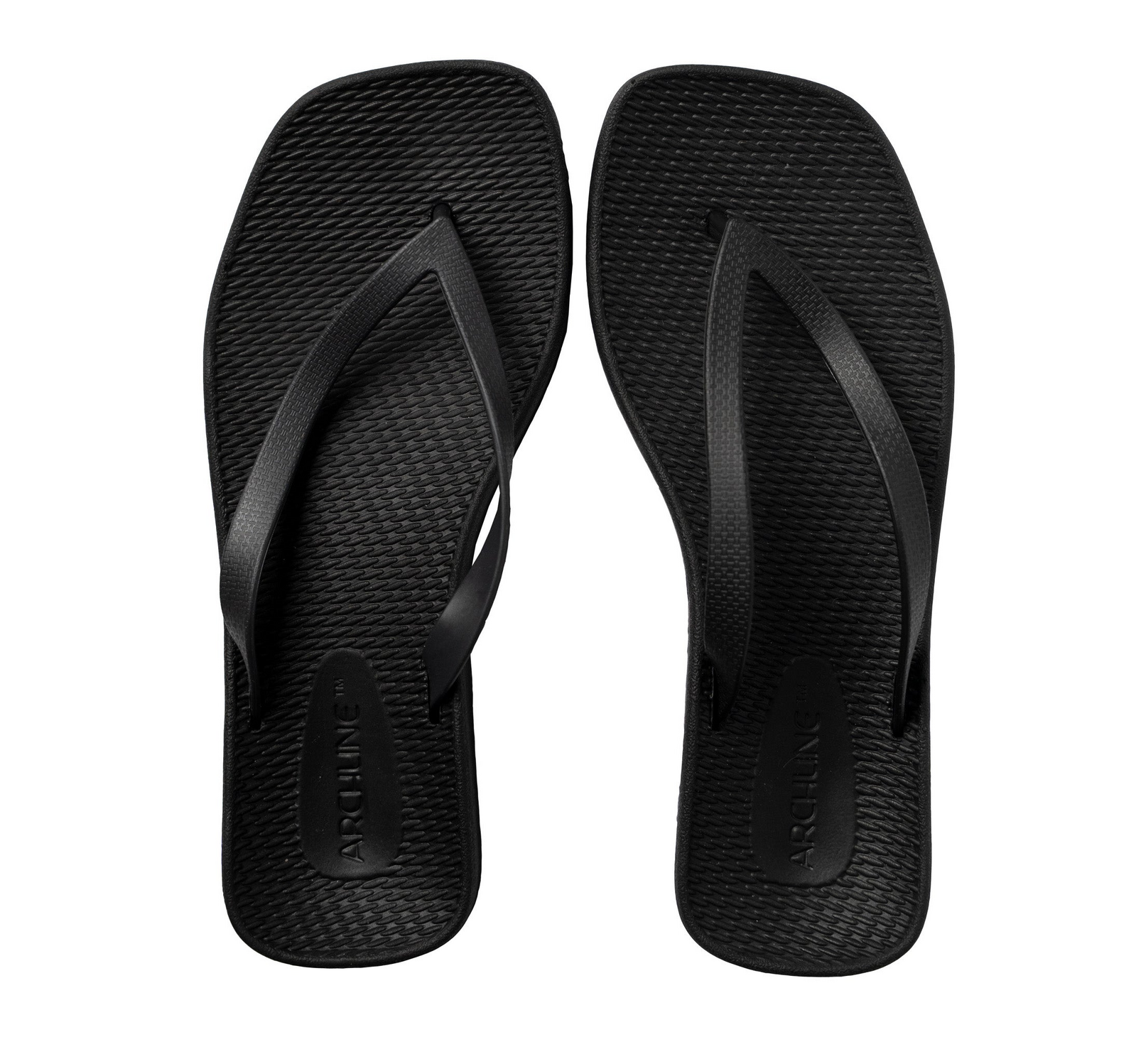 ARCHLINE Breeze Arch Support Orthotic Thongs Flip Flops Arch Support - Black - 36 EUR (Womens 5US)