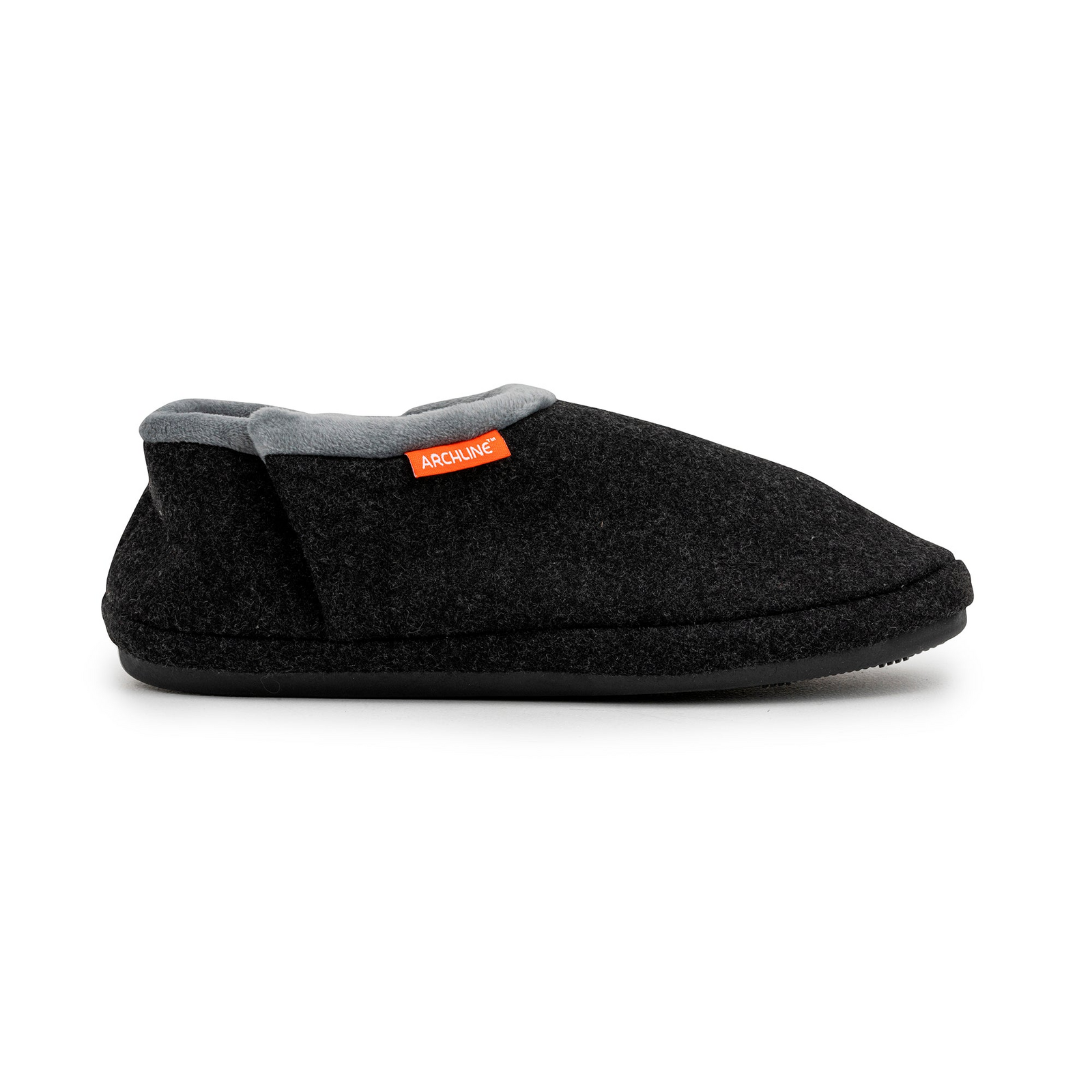 ARCHLINE Orthotic Slippers CLOSED Arch Scuffs Orthopedic Moccasins Shoes in Charcoal Marle - EUR 36