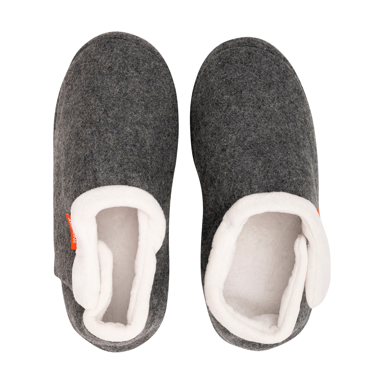 ARCHLINE Orthotic Slippers CLOSED Arch Scuffs Orthopedic Moccasins Shoes in Grey Marle - EUR 38