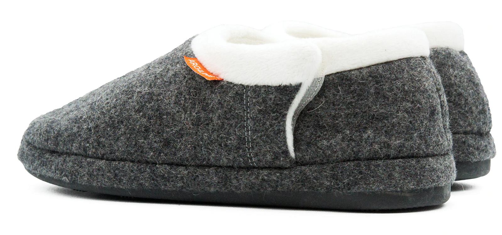 ARCHLINE Orthotic Slippers CLOSED Arch Scuffs Orthopedic Moccasins Shoes in Grey Marle - EUR 44