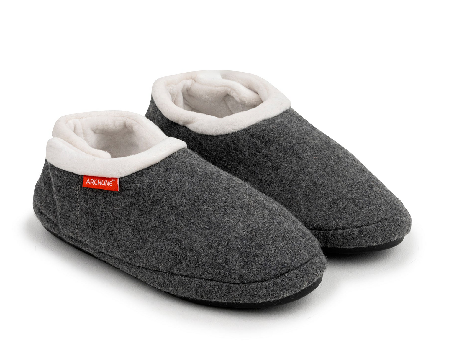 ARCHLINE Orthotic Slippers CLOSED Arch Scuffs Orthopedic Moccasins Shoes in Grey Marle - EUR 45