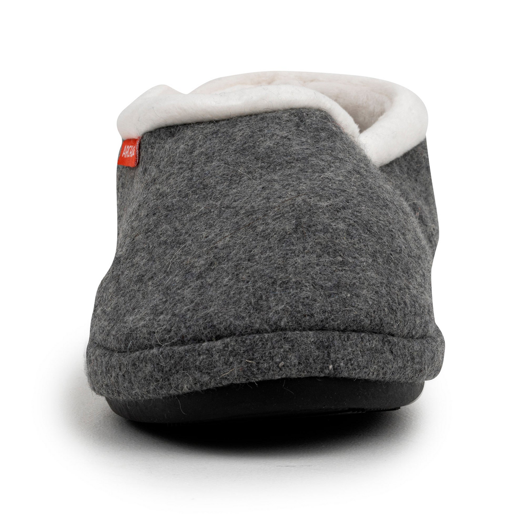 ARCHLINE Orthotic Slippers CLOSED Arch Scuffs Orthopedic Moccasins Shoes in Grey Marle - EUR 45