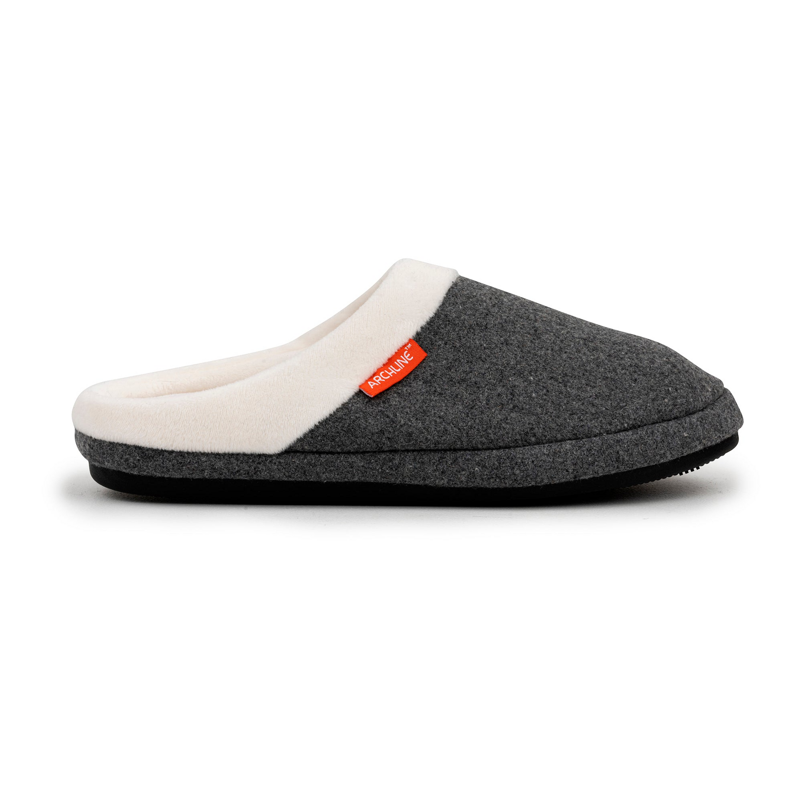 ARCHLINE Orthotic Slippers Slip On Arch Scuffs Orthopedic Moccasins in Grey Marle - EUR 35
