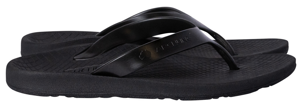 ARCHLINE Orthotic Thongs Arch Support Shoes Footwear Flip Flops Orthopedic - Black/Black - EUR 35