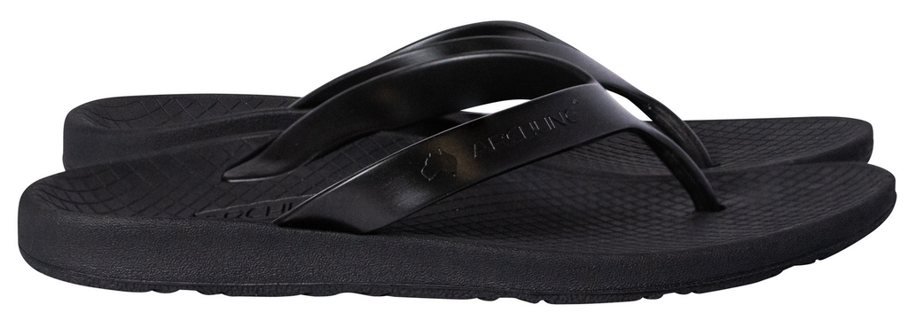 ARCHLINE Orthotic Thongs Arch Support Shoes Footwear Flip Flops Orthopedic - Black/Black - EUR 41