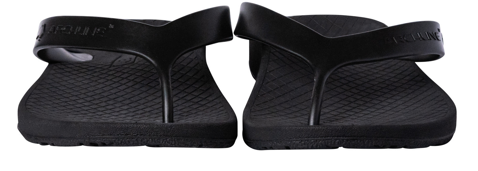 ARCHLINE Orthotic Thongs Arch Support Shoes Footwear Flip Flops Orthopedic - Black/Black - EUR 43