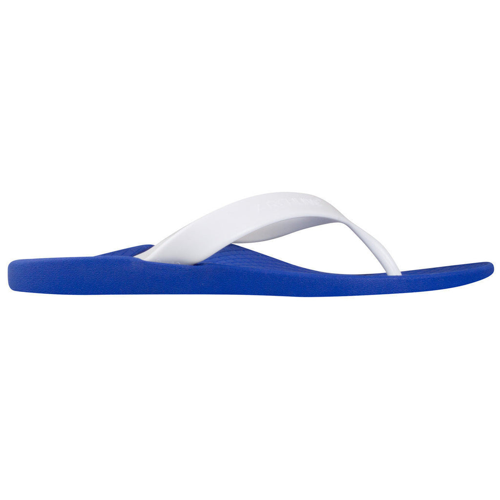 ARCHLINE Orthotic Thongs Arch Support Shoes Footwear Flip Flops Orthopedic - Blue/White  - EUR 35