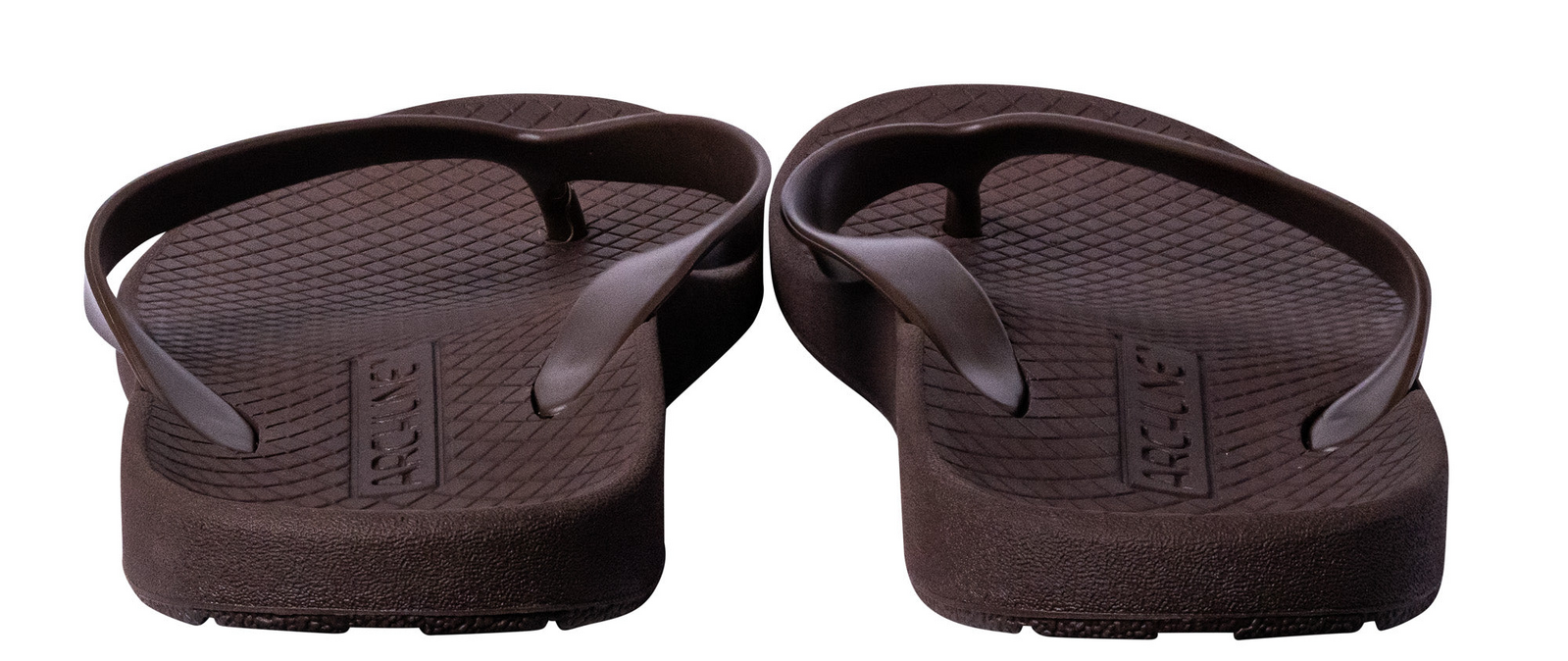 ARCHLINE Orthotic Thongs Arch Support Shoes Footwear Flip Flops Orthopedic - Brown/Brown - EUR 41