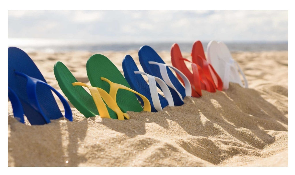 ARCHLINE Orthotic Thongs Arch Support Shoes Footwear Flip Flops Orthopedic - Green/Gold - EUR 41