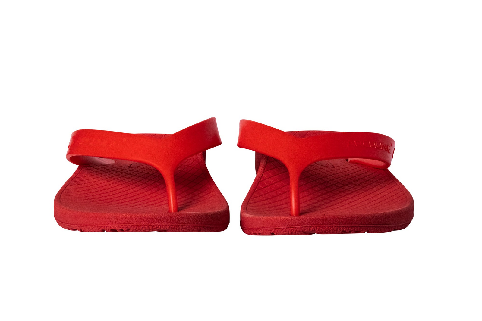 ARCHLINE Orthotic Thongs Arch Support Shoes Footwear Flip Flops Orthopedic - Red/Red  - EUR 38