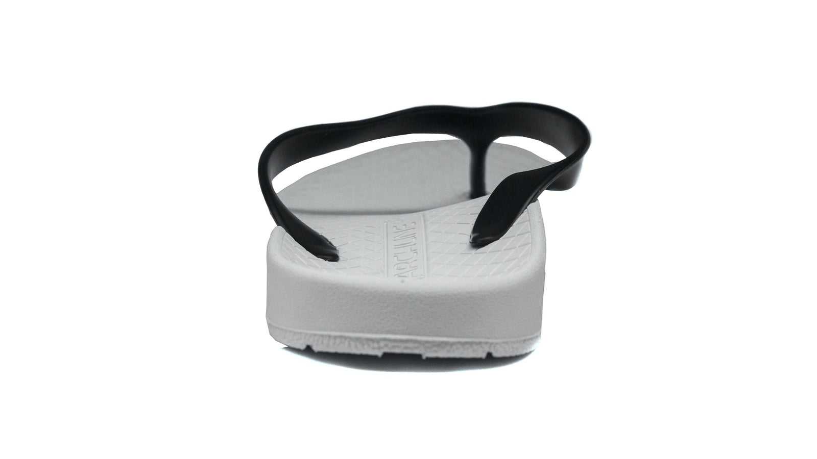 ARCHLINE Orthotic Thongs Arch Support Shoes Footwear Flip Flops Orthopedic - White/Black - EUR 45