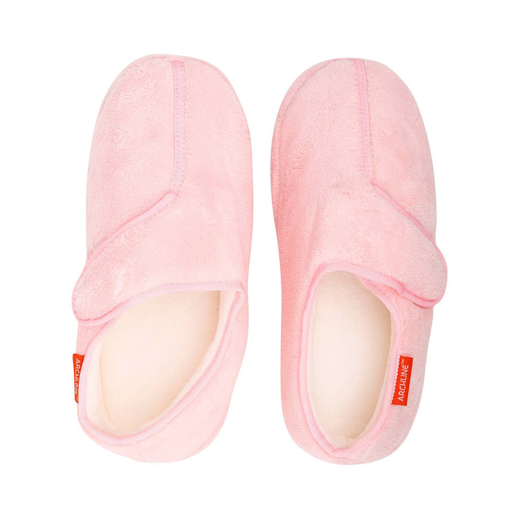 ARCHLINE Orthotic Plus Slippers Closed Scuffs Pain Relief Moccasins - Pink - EU 39