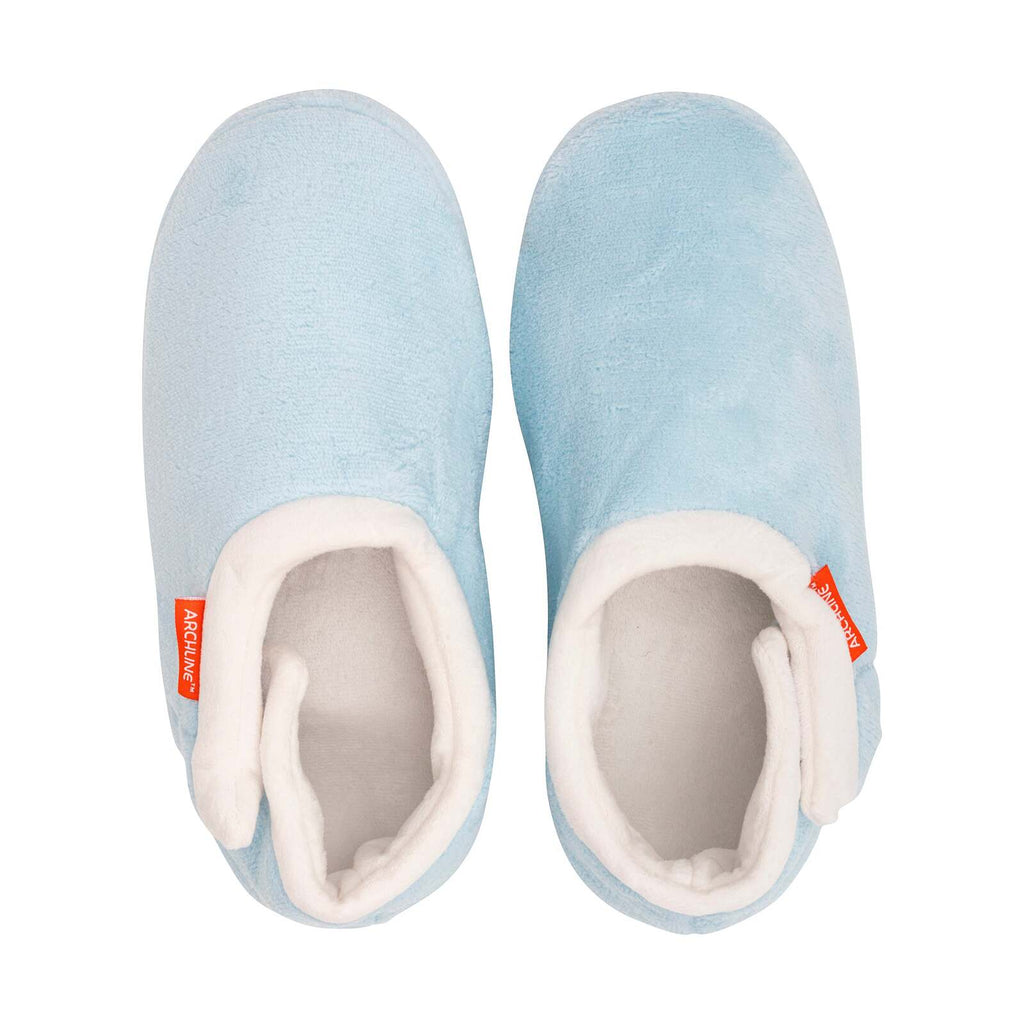 ARCHLINE Orthotic Slippers Closed Scuffs Pain Relief Moccasins - Sky Blue - EUR 39