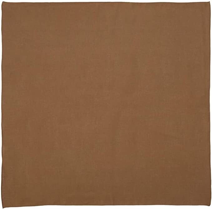 BANDANA 100% COTTON Head Wrap Durag Bandanna Summer Scarf Mask in Plain Brown