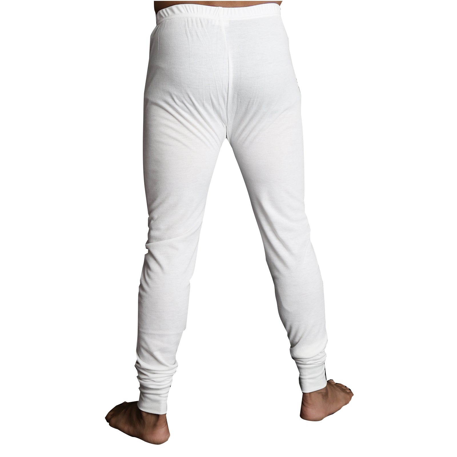 Mens Merino Wool Blend Long John Thermal Pants Underwear Thermals Warm Winter - Beige - 4XL