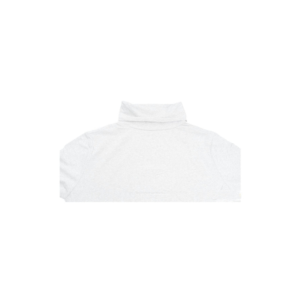 Ladies SKIVVY Womens Long Sleeve Plain Top Warm Turtleneck Cotton High Neck in White - L