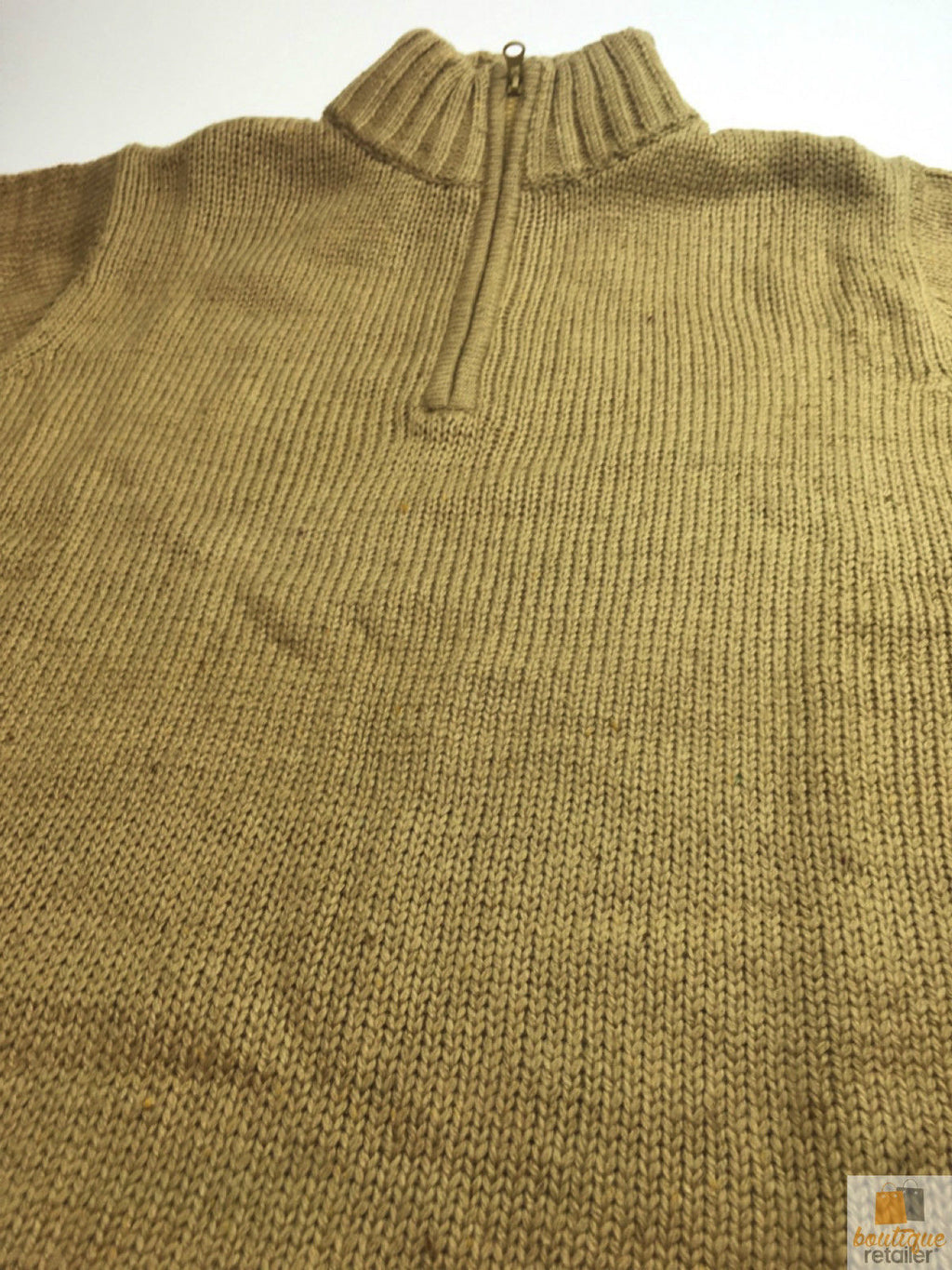 Mens Knit Jumper Pullover Sweater Knitted Casual Stretch Warm Winter  - Half Zip Burgundy 97 (KW14) - L