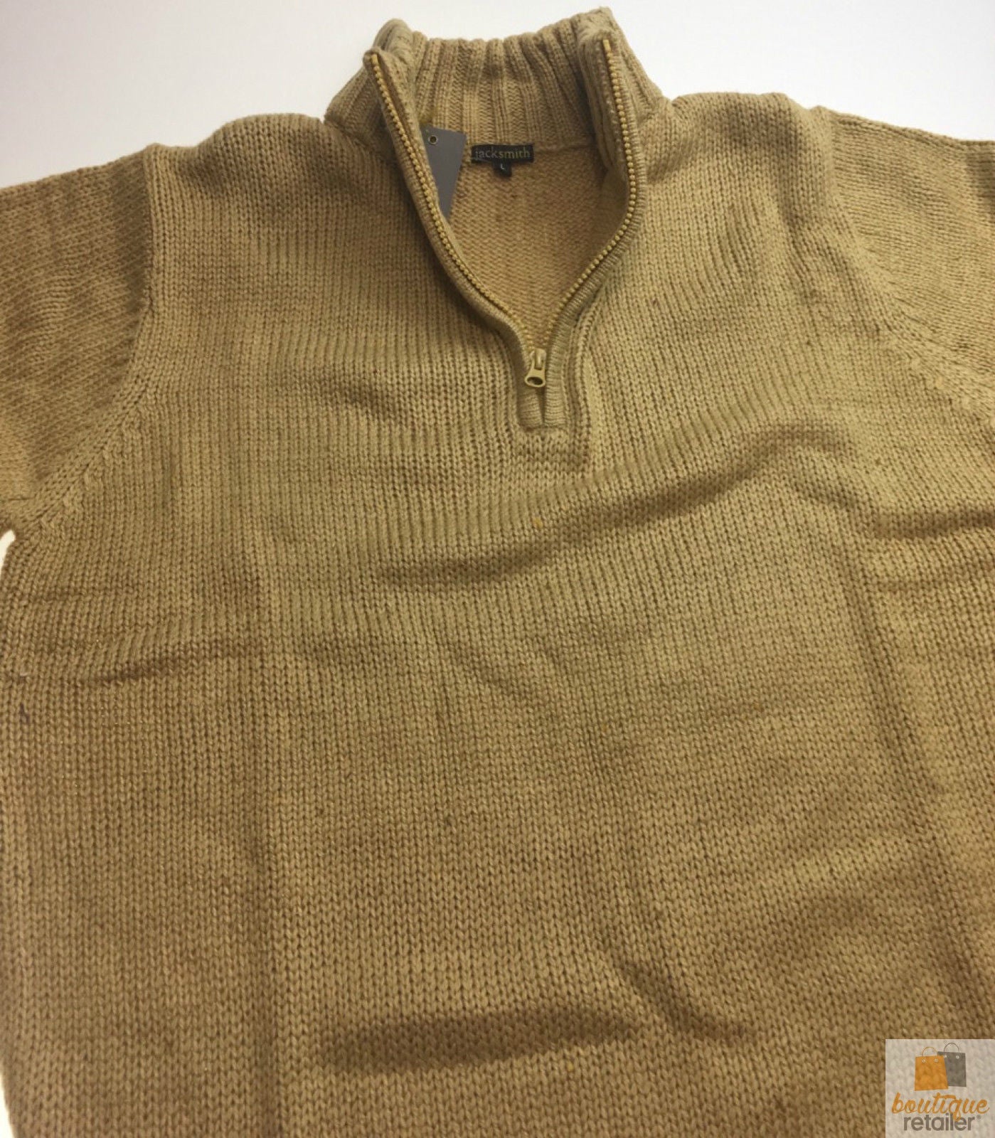 Mens Knit Jumper Pullover Sweater Knitted Casual Stretch Warm Winter  - Half Zip Maize 17 (KW14) - M