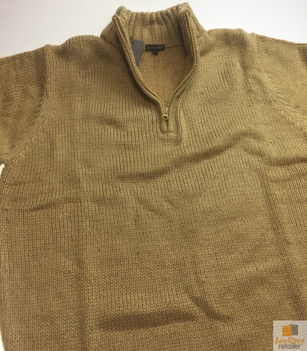 Mens Knit Jumper Pullover Sweater Knitted Casual Stretch Warm Winter  - 4 Button Mulberry 94 (KW16) - L