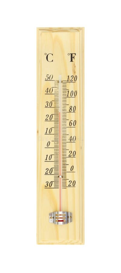 27cm WOODEN THERMOMETER Indoor Outdoor Glass Wall Hanging Room Sensor Jumbo