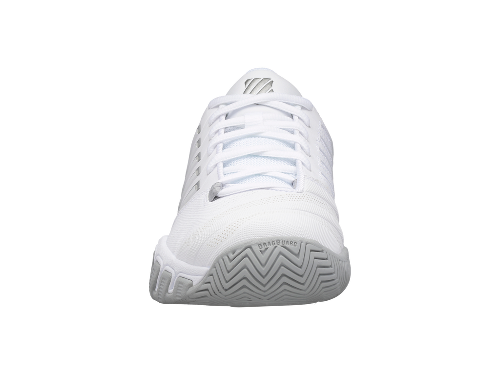 K-Swiss Womens Bigshot 4 AC Tennis Shoes - White/Silver - US 9