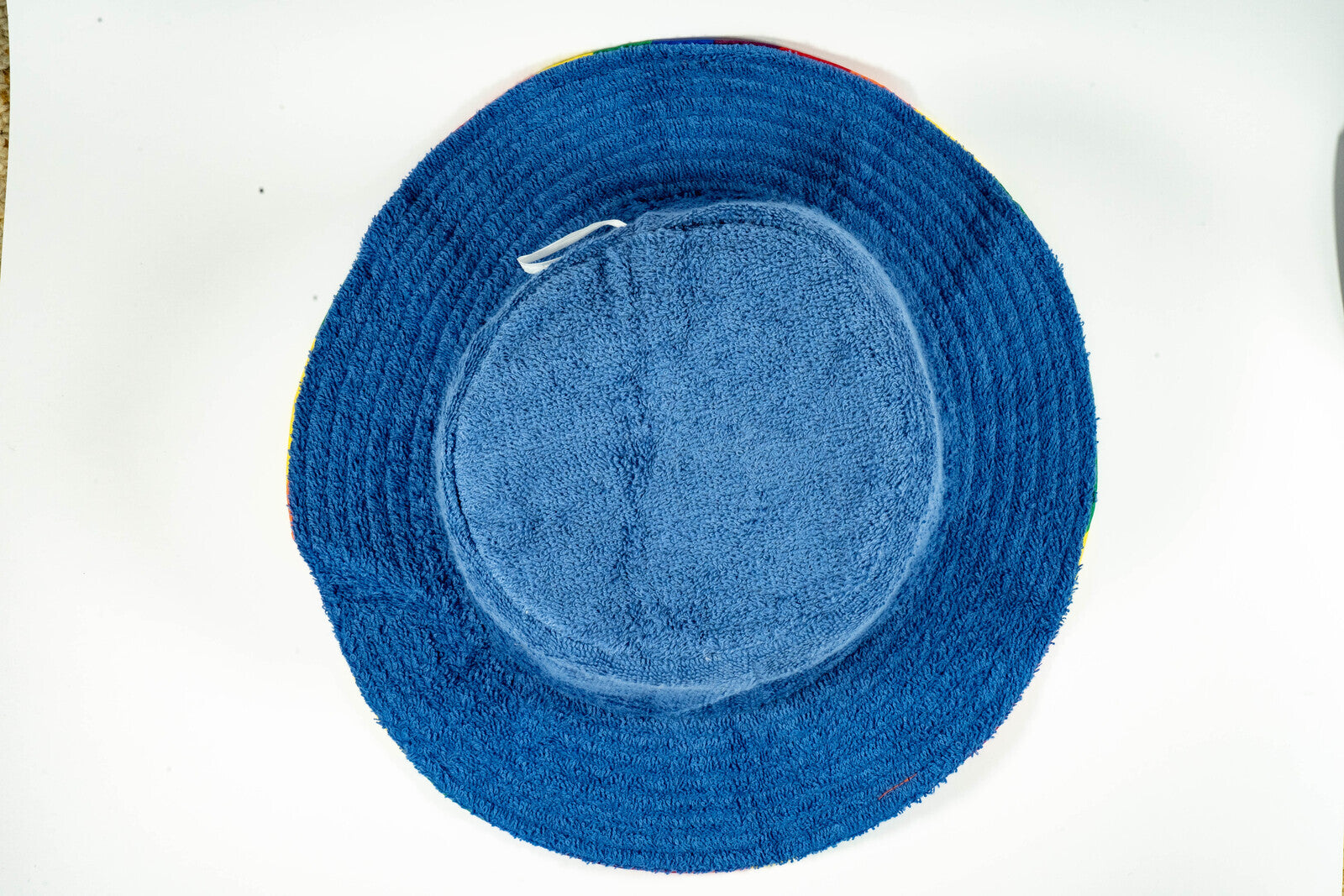 Rainbow Terry Towelling Bucket Hat Gay Lesbian Mardi Gras Party Cap LGBT - Reversible - Medium (57cm)