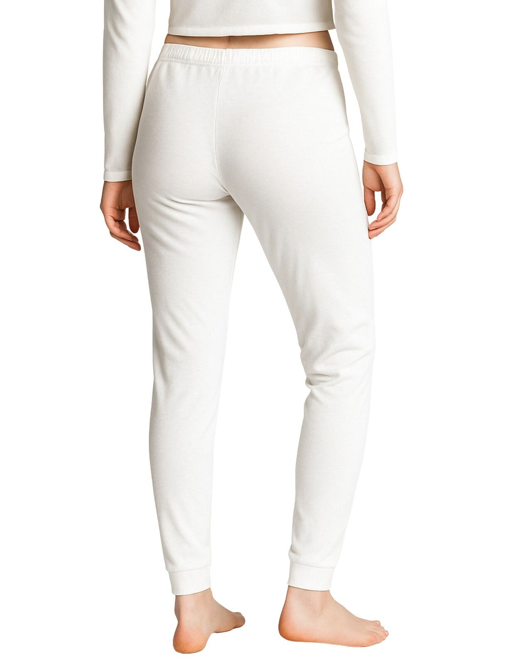 Womens Thermal Cotton Pants Long Janes John Bottoms Underwear in Beige - 10-12