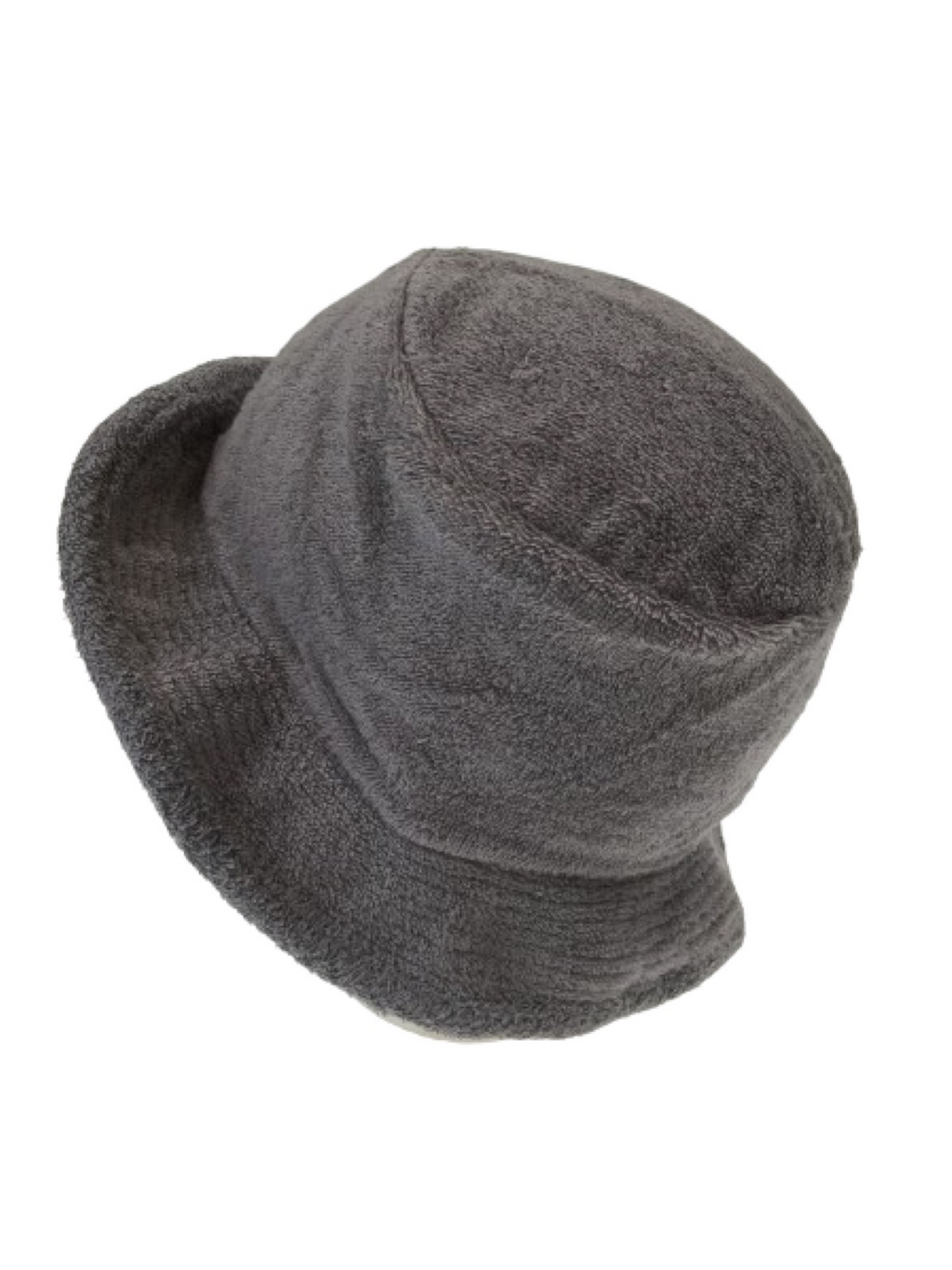 Stingy Brim Terry Towelling Bucket Hat Daggy Fishing Camping Lad Cap 100% COTTON - Grey  - S/M