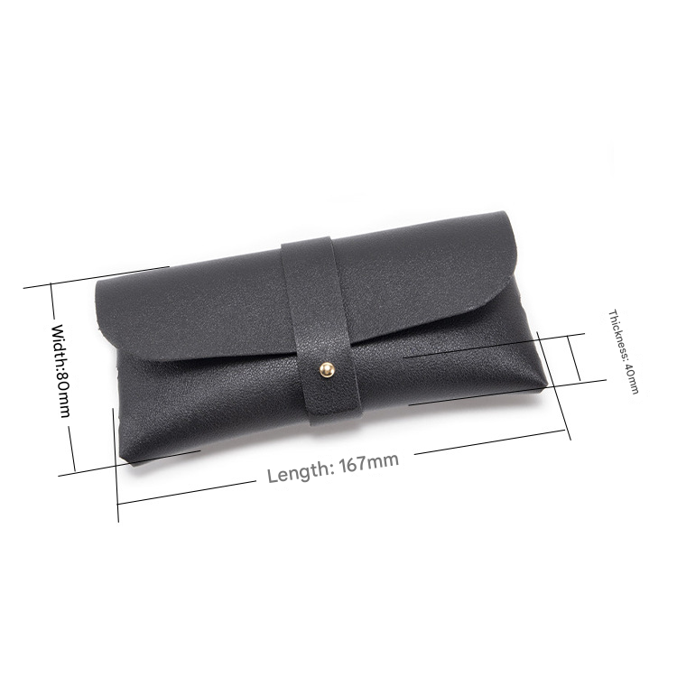 3-Piece brown Chic & Sleek PU Leather Soft Eyeglass Case - Protective Pouch for Sunglasses & Reading Glasses