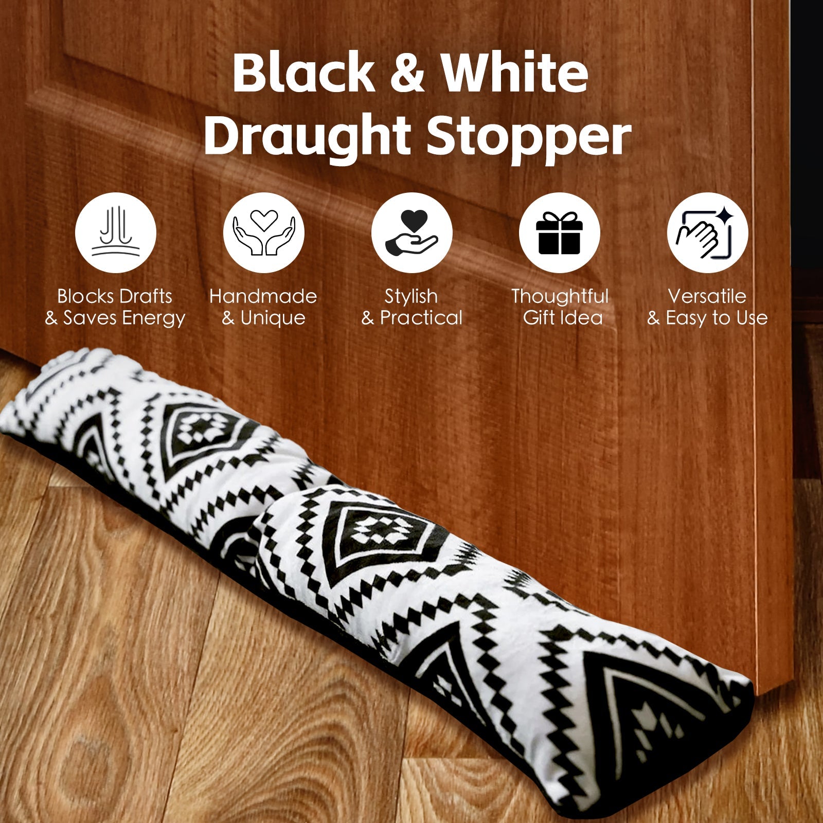 2 Pcs Door Window Draught Stopper