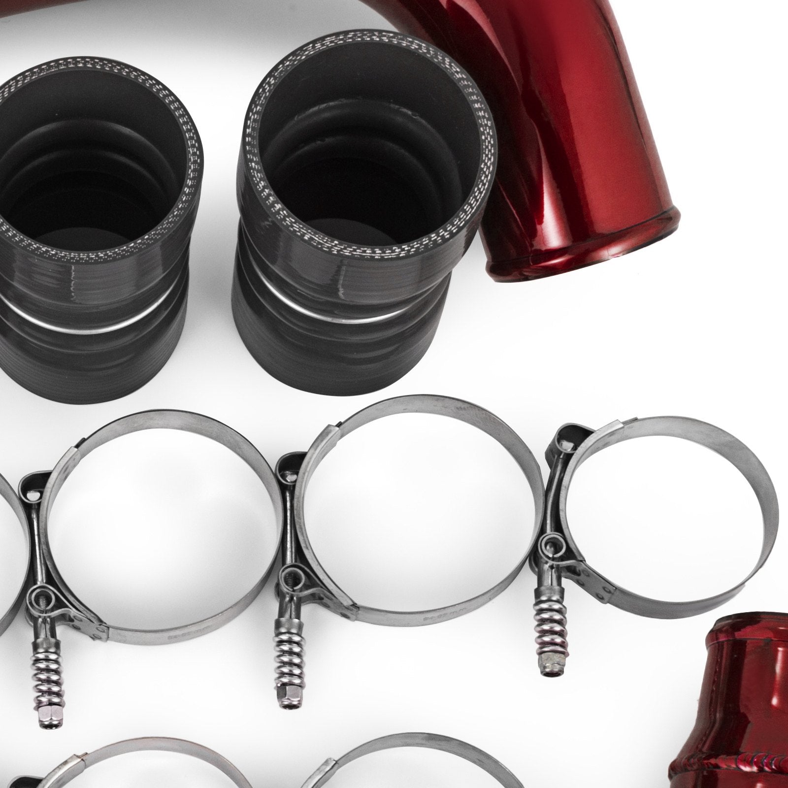 Fit Ford 03-07 6.0L V8 Powerstroke Diesel Turbo Intercooler Pipe and Boot Kit