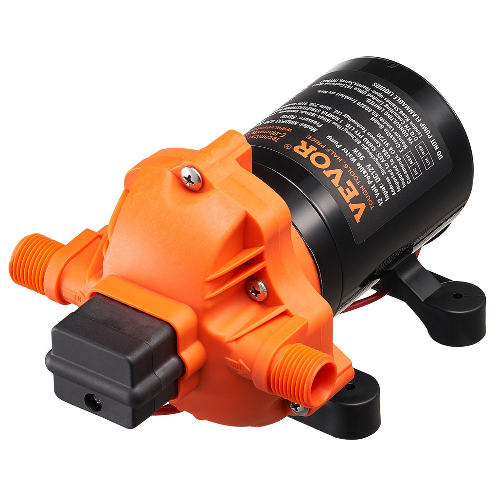 VEVOR Diaphragm Pump 3GPM 11.36 L/min 3-Chamber Water Pump Pressure Switch