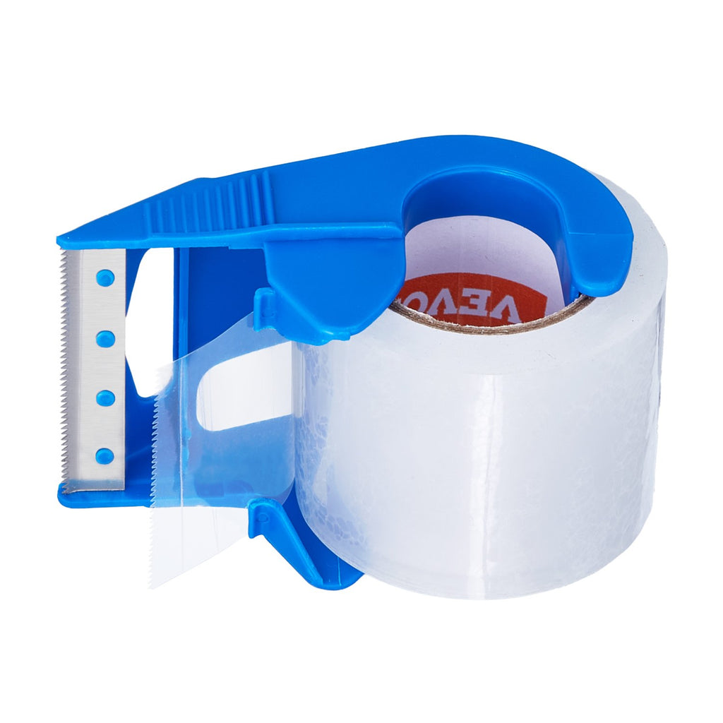 VEVOR Packing Tape 6 Rolls 25 Yards Clear Shipping Tape with Dispenser 2.7 Mil