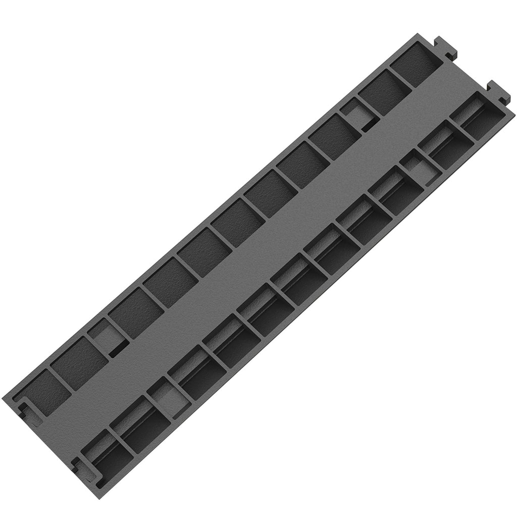 VEVOR 3 Pcs 2-Cable Rubber Electrical Wire Cover Cord Protector Ramp 11000 lbs