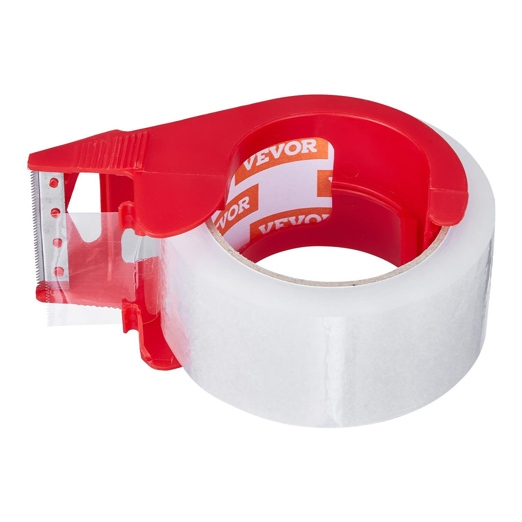 VEVOR Packing Tape 6 Rolls 65 Yards Clear Shipping Tape with Dispenser 2.7 Mil