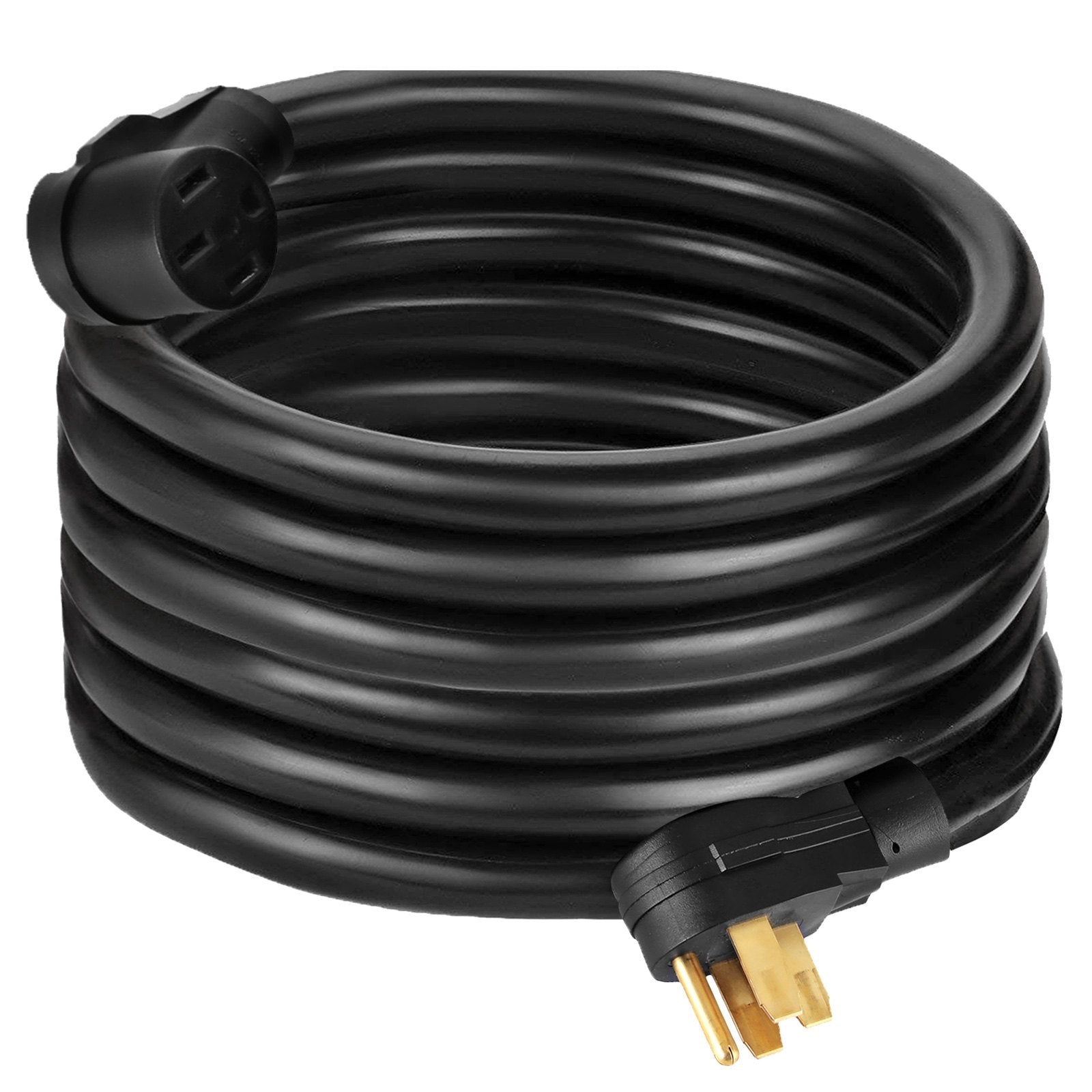 VEVOR 50Ft 50 Amp RV Power Cord Durable Heavy Duty RV Extension Cord Copper Wire RV Cord Power Supply Cable for Trailer Motorhome Camper